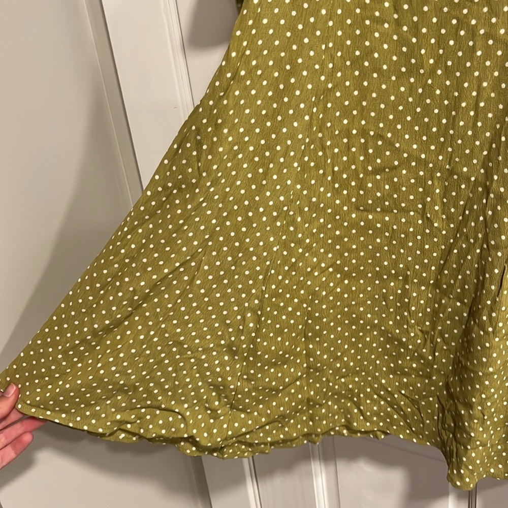 Faithfull the Brand Sophia Mini Dress Belmont Dot Print Dress US Size 4/Small - Picture 3 of 11